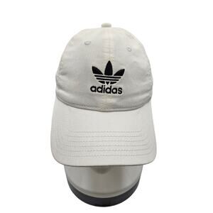 Adidas Originals Women's Relaxed Strap‎ Back Cap White Black Logo